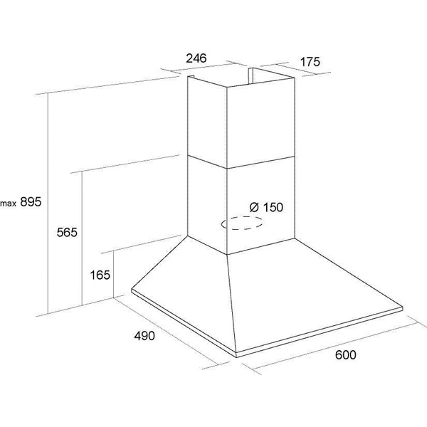 Витяжка Pyramida KS White 60 см 