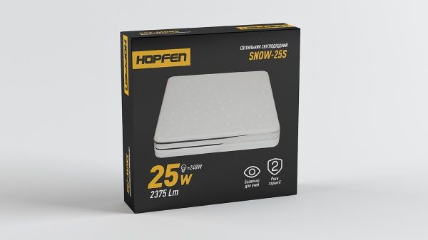 Світильник світлодіодний Hopfen SNOW-25S 25 Вт білий 4500 К SNOW-25S 25W 4500K
