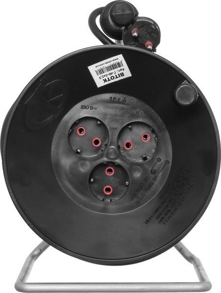 Удлинитель ОТК с заземлением 3 гн. черный 40 м Г-40-3х2,5 