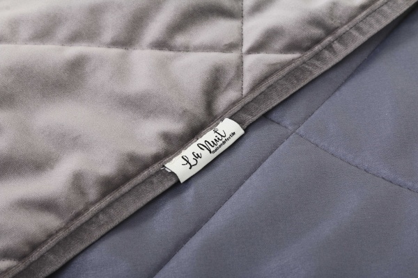 Покрывало VELOUR 240x260 см La Nuit стальной 