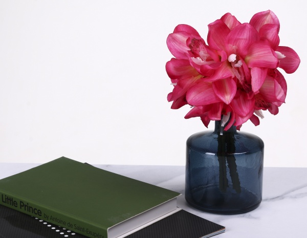 Ваза San Miguel BOTELLA D10 см стекло 12 см petrol 