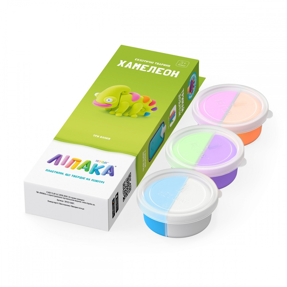 Набор пластилина Lipaka самозатвердевающего - Хамелеон 30123-UA01