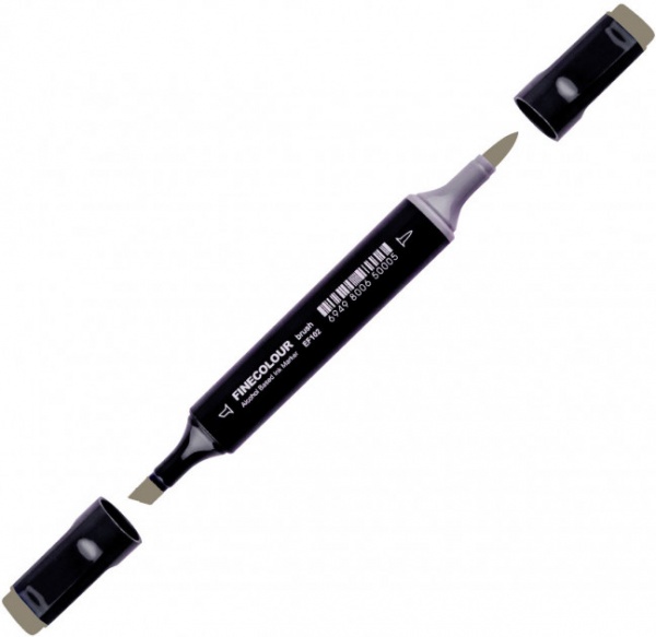 Маркер спиртовой FINECOLOUR EF102-458N желтовато-серый №7 