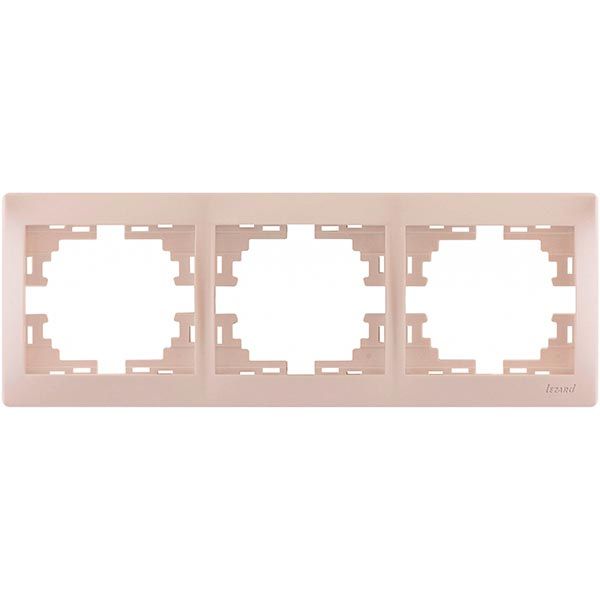 Рамка трехместная Lezard MIRA горизонтальная белый 701-3000-148