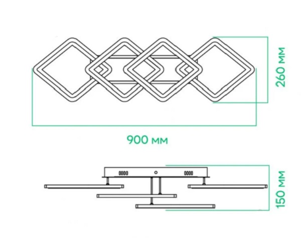 Люстра светодиодная ARDERO SMART MADEIRA белый AL6144ARD