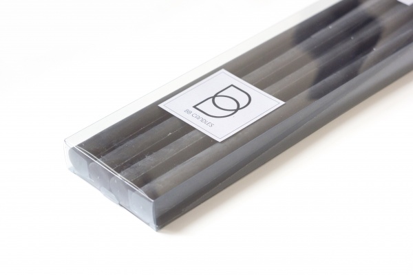 Набір свічок black 45 см 4 шт.