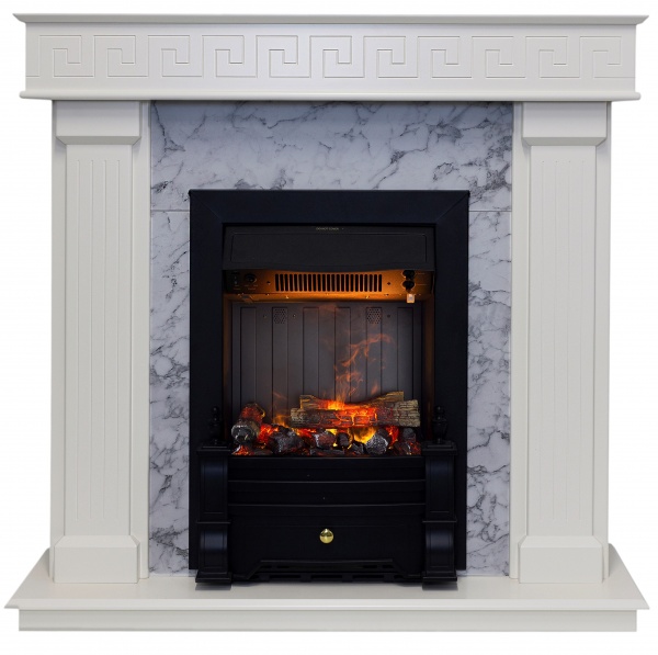 Камінокомплект ASTRA FLAME Артеміда WHITE + Прометей