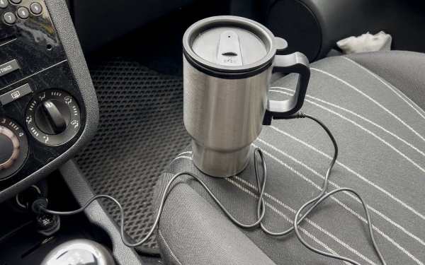 Термокружка с подогревом Bottari 12V автомобильная HOT-MUG 450 мл 