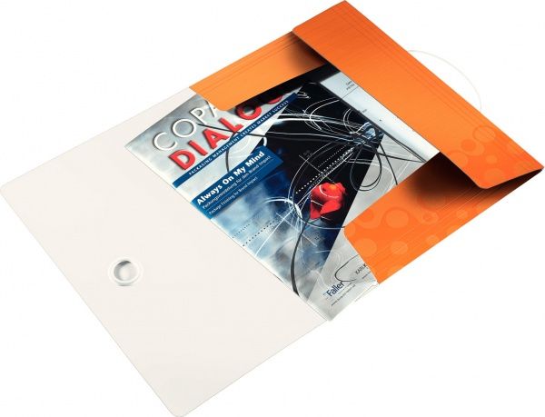 Папка-бокс на резинці WOW 150 арк. A4 помаранчевий металік 45990044 Leitz