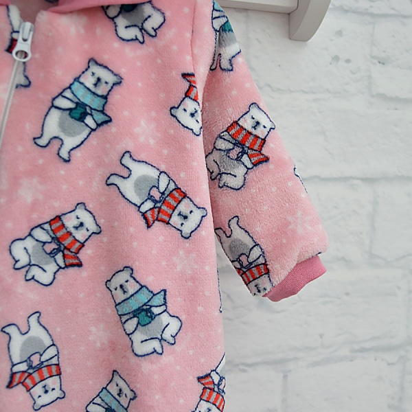 Чоловічок для дівчинки Blanka Ведмедик р.62 рожевий 110083 