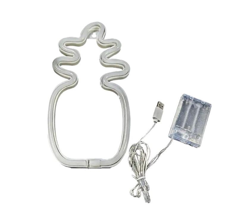 Неоновая вывеска Luna LUDS-NEO-39 Ананас теплый белый