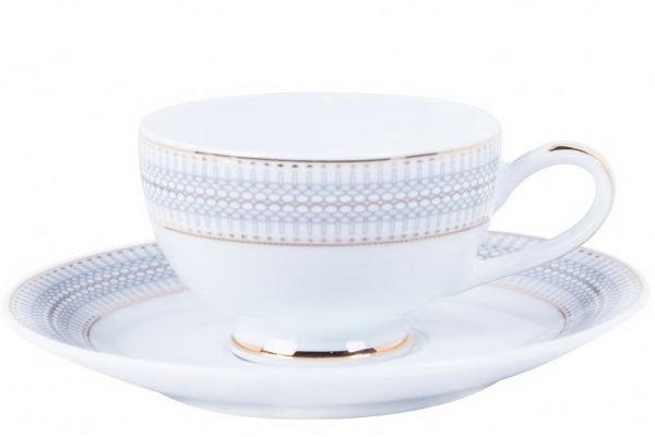 Чашка чайная с блюдцем Sauri 220 мл DPL
