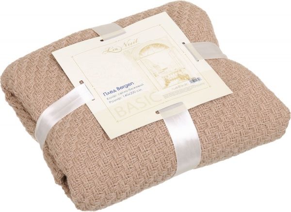 Плед Bergen 140x200 см бежевый La Nuit 