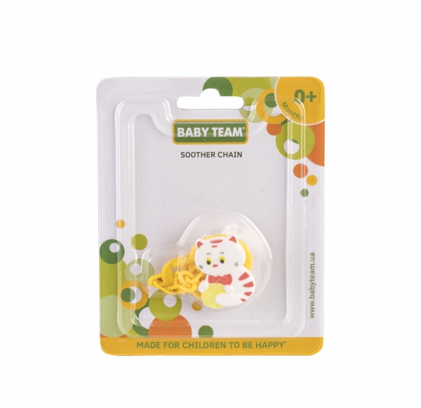 Ланцюжок Baby Team для пустушки Звірятка 3332