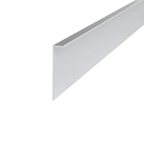 Поріжок алюмінієвий прихованого монтажу ПАС-3429 АЛЮПРО профільований без отворів 70х16,5x2600 мм металік 