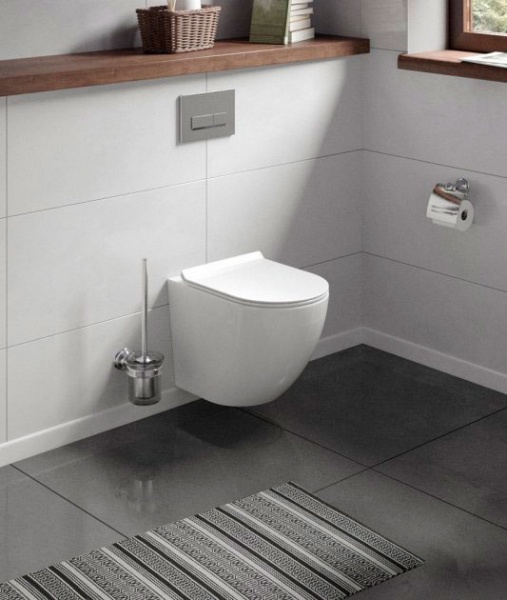 Унітаз підвісний Koller Pool Round Rimless RN-0490-RW із сидінням Soft Close