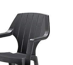 Стул пластиковый Bica Alta 88x61x58 см графит 