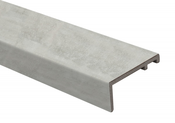 Наличник телескопический пластик (ПВХ) прямоугольный ОМиС 8х80х2200 мм цемент 