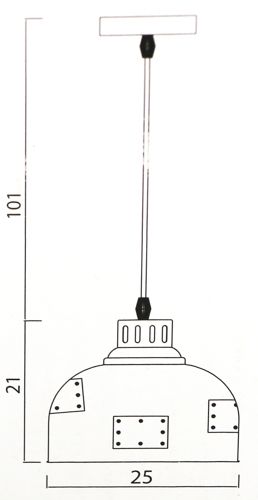 Підвіс Arte Lamp A6024SP-1BK 1x60 Вт E27 чорний Eurica 