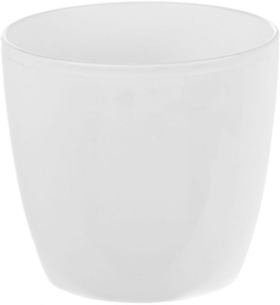 Кашпо пластиковое Алеана Матильда круглый 0,3л белый (113091) 