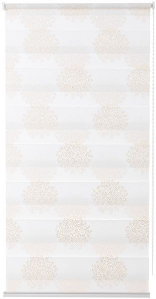 Ролета мини день-ночь Delfa СРШ-01МК-44805 73x160 см кремово-золотистая 