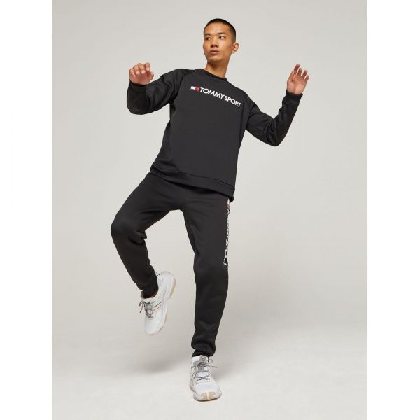 Джемпер Tommy Hilfiger FLEECE LOGO CREW NECK S20S200280099 р. S чорний