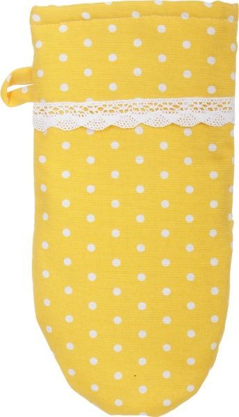Прихватка-варежка Горох желтый Прованс 
