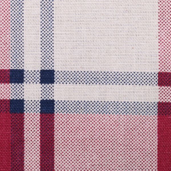 Скатерть Шарлотта клетка 136x136 см бежево-красный La Nuit 