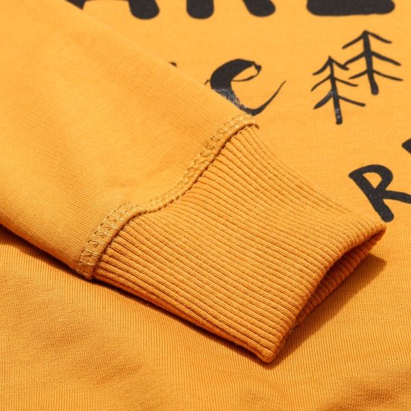 Свитшот Маленькие люди 11 для мальчиков р.110 горчичный 