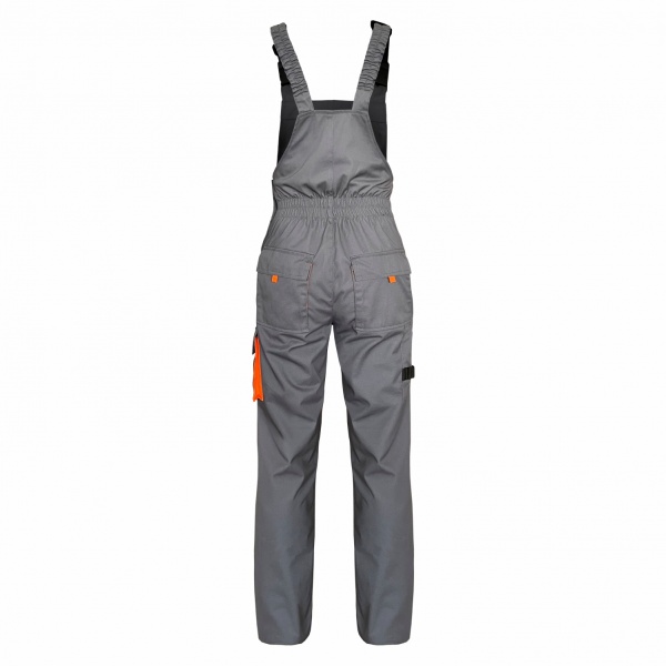Полукомбинезон рабочий Trident Орион р. XL 52-54 рост 5-6 ПК-002 серый с черным/оранжевый