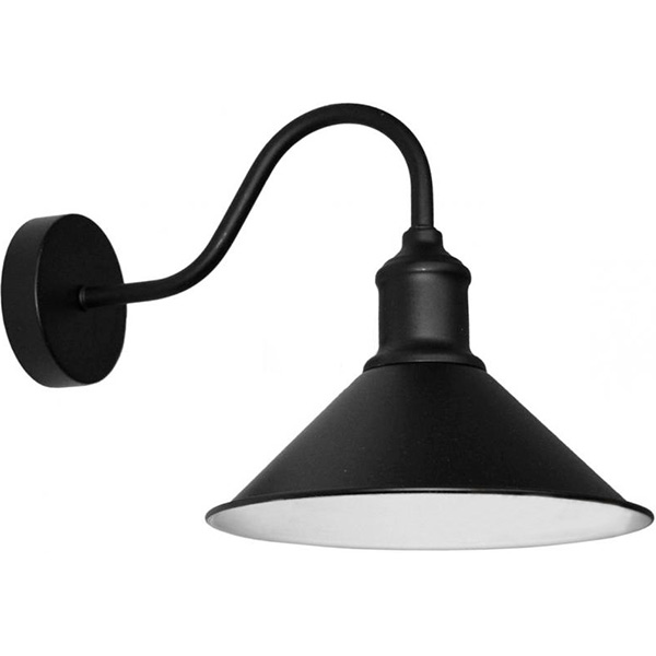 Бра Геотон НББ 01-60-532 Лофт-22Б 1x60 Вт E27 чорний/білий 