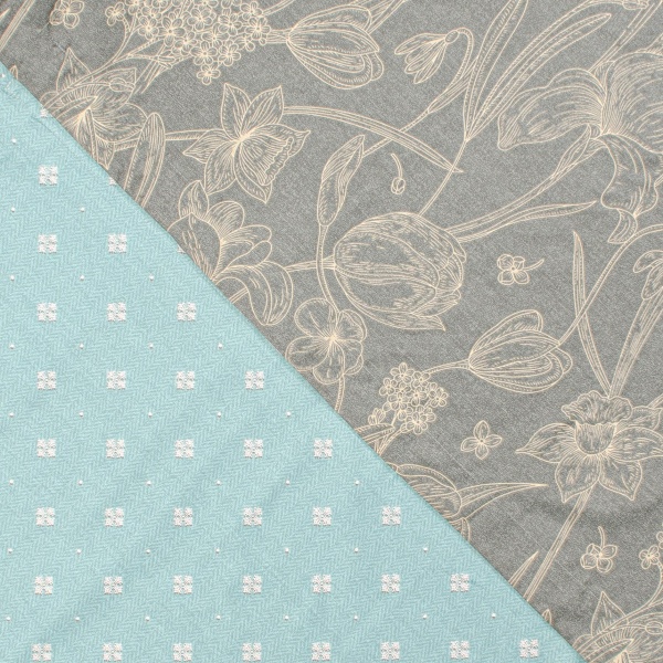 Комплект постільної білизни Квіти південного міста євро різнокольоровий Homeline 