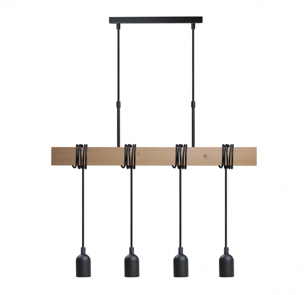 Люстра подвесная TK Lighting Rеdziny 4xE27 черный 