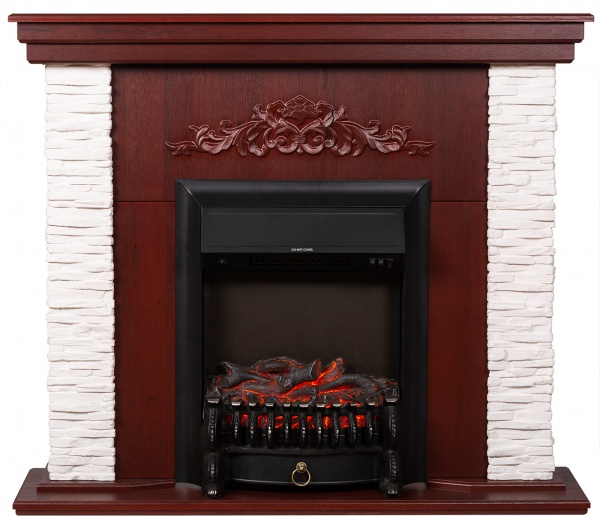 Камінокомплект ASTRA FLAME Леон white+HORTON BLACK