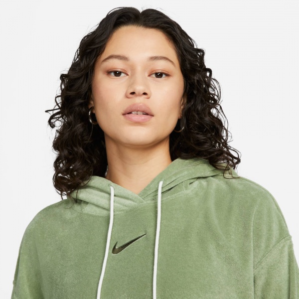 Джемпер Nike W NSW TRRY OS PO HOODIE A2 DV7824-386 р. M зелений