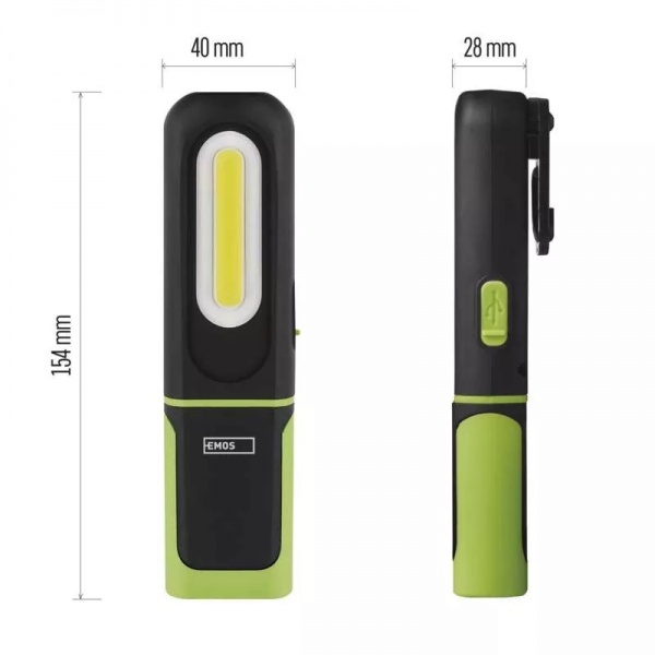 Фонарь рабочий Emos P4537 LED черно-зеленый