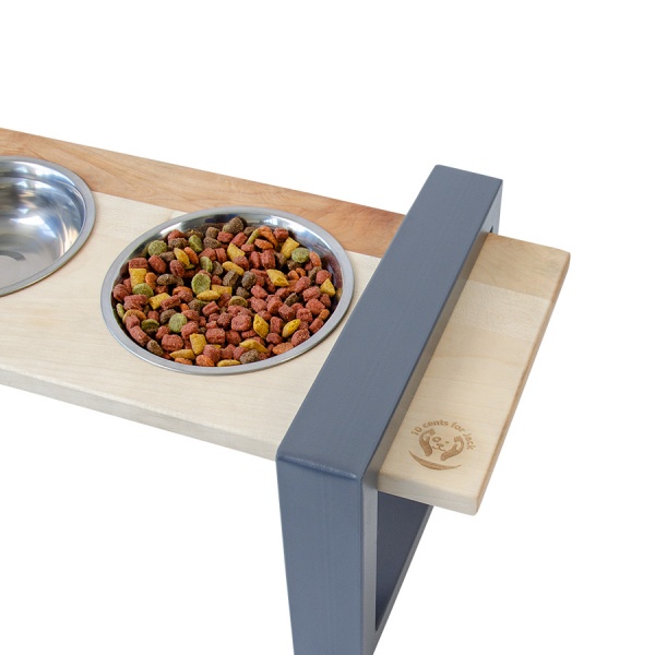 Підставка з мисками 10 центів для Джека №1 M 2 шт. по 250 мл графіт