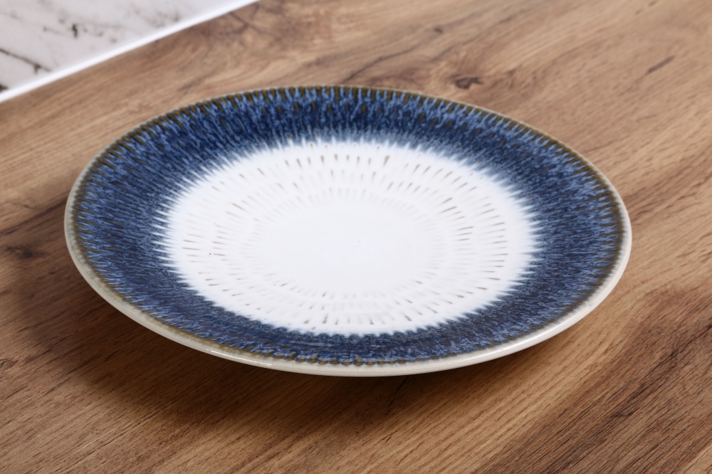 Тарілка обідня Bella Vita Blue Scar 22 см 2 сорт