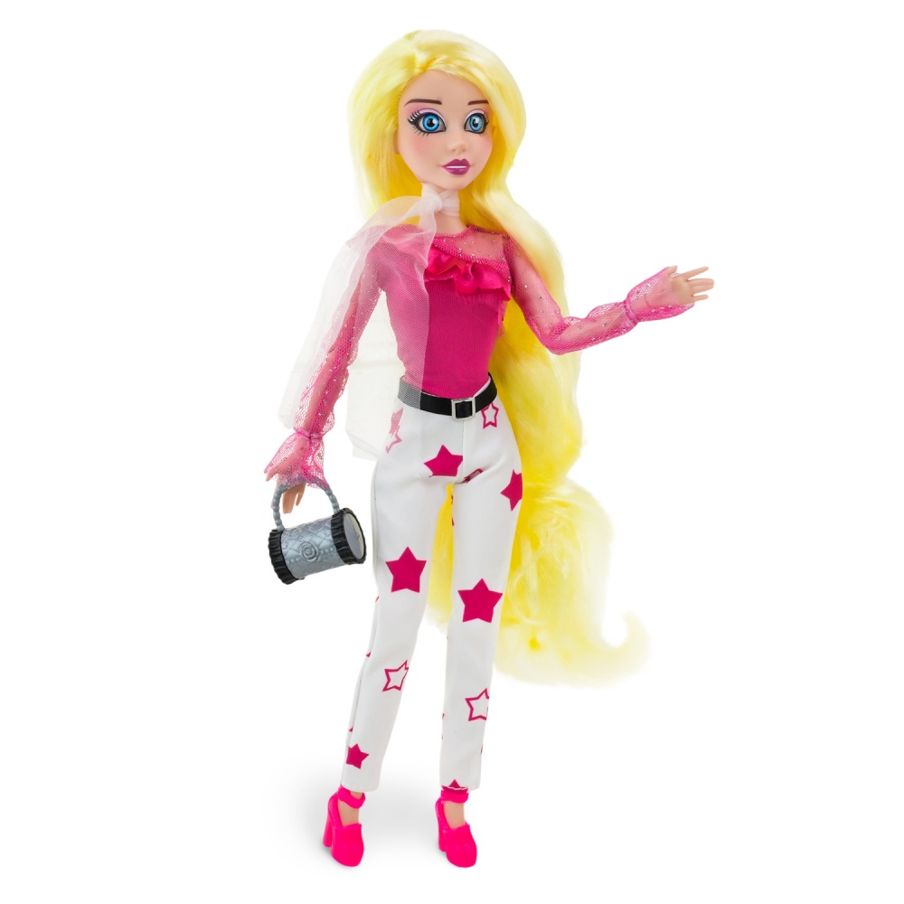 Кукла шарнирная Kids Hits в стильном наряде с аксессуарами KH24/003