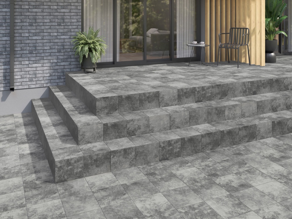 Плитка Golden Tile Split anthracite SGУ770 30x30 см