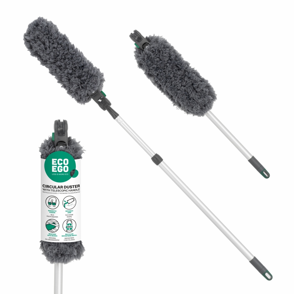 Щетка для удаления пыли EcoEgo с телескопической ручкой York 62 см 7040 серый 9913