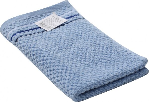 Рушник махровий Попкорн 30x50 см синій Yanatex 