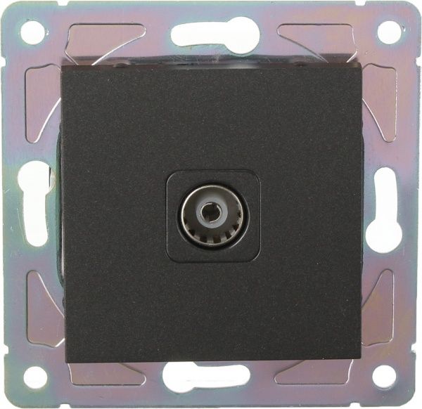 Механизм розетки TV HausMark Alta без крышки черный SNG-SCP.SQ20MG1TV-BK