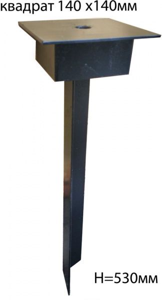 Опора под садовый светильник Legco 53x14 см черный 