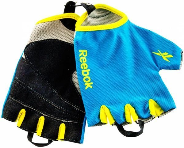 Перчатки для фитнеса Reebok RAGL-11134 р. L светло-голубой 