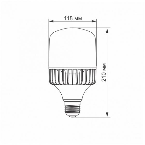 Лампа світлодіодна Videx 50 Вт A120 матова E27 220 В 5000 К 24252 