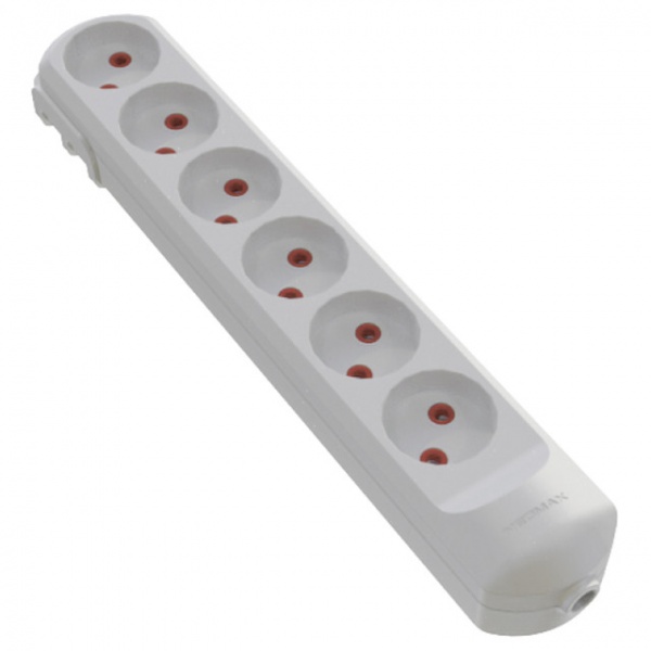 Колодка Neomax без заземлення 6 гн. білий NX500600 