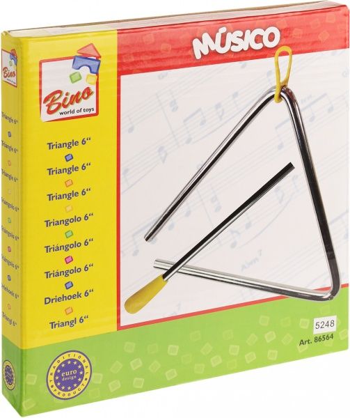 Трикутник Bino «6» 15,5x15,5x1 см