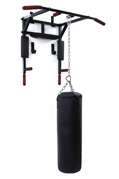 Турнік-бруси настінний PLENERGY TRPL03-BK Home 5 в 1 чорний 110 см