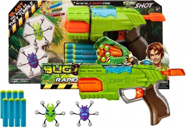 Швидкострільний бластер Zuru X-Shot Вогонь по жукам 4801